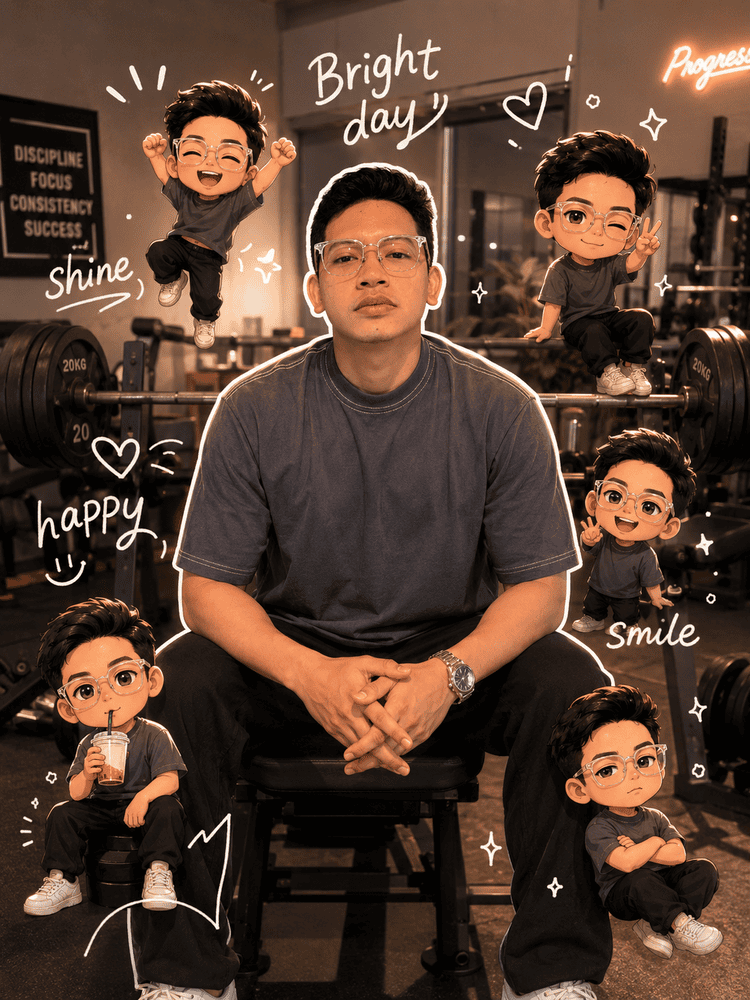 Prompt Chibi Lucu di Gym 3D AI