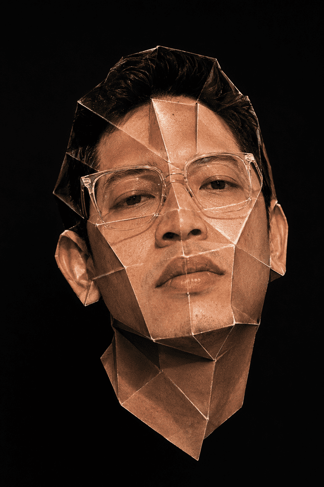 Prompt Efek Wajah Origami Lipat AI