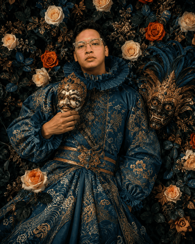 Prompt Pose Vintage Tidur AI