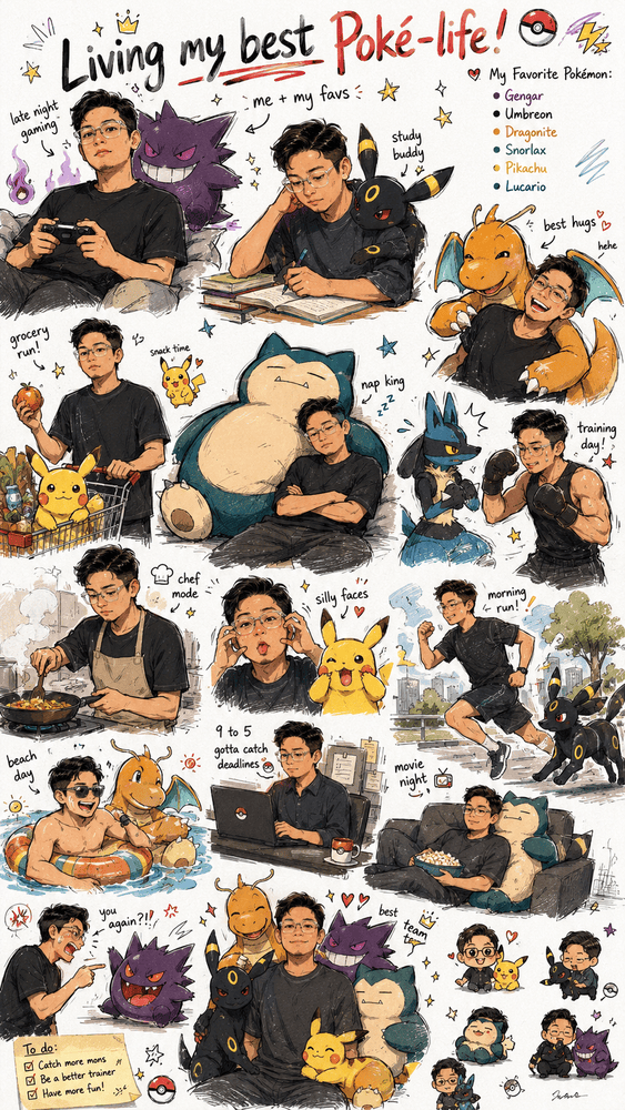 Prompt Kehidupan Bersama Pokemon AI