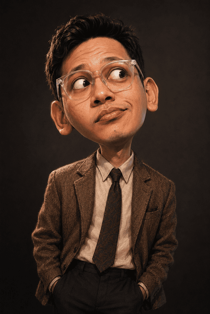 Prompt Karakter Karikatur Lucu AI